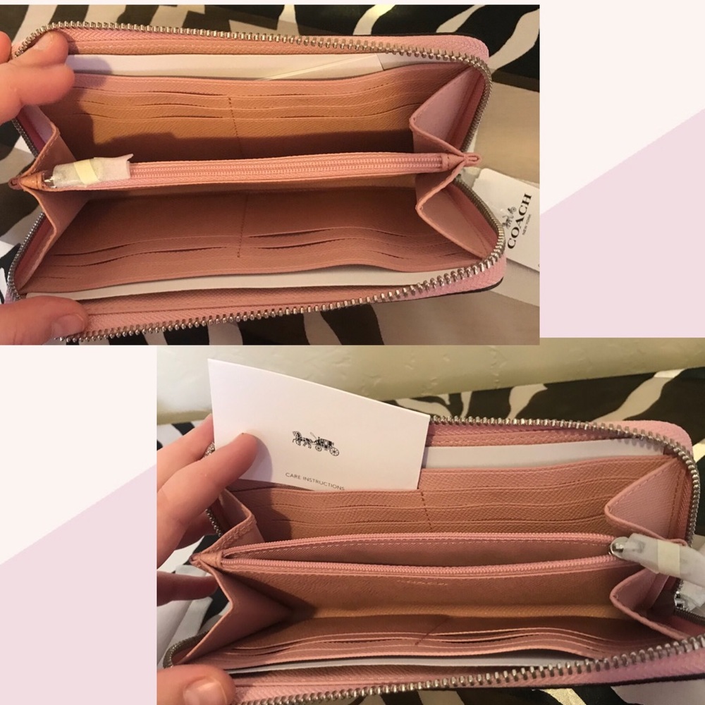 ✨COACH✨Authentic Blush Accordion Zip Wallet - Picture 7 of 8